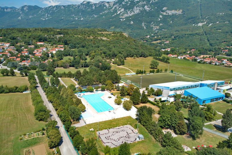 Kamp Ajdovščina iz zraka